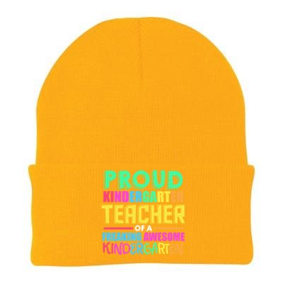 Proud Kindergarten Teacher Kindergarten Gift Knit Cap Winter Beanie