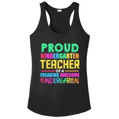 Proud Kindergarten Teacher Kindergarten Gift Ladies PosiCharge Competitor Racerback Tank