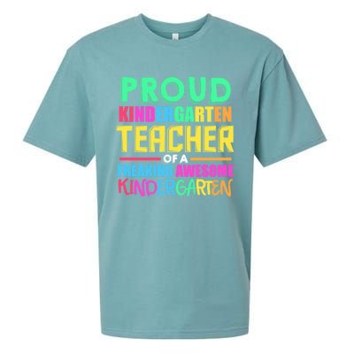 Proud Kindergarten Teacher Kindergarten Gift Sueded Cloud Jersey T-Shirt