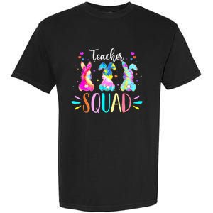 Pre K Teacher Squad Easter Day Tie Dye Cute Bunnies Garment-Dyed Heavyweight T-Shirt