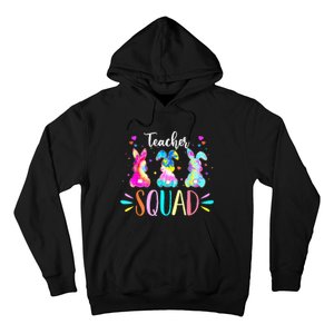 Pre K Teacher Squad Easter Day Tie Dye Cute Bunnies Hoodie