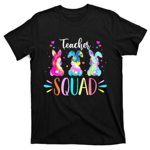 Pre K Teacher Squad Easter Day Tie Dye Cute Bunnies T-Shirt