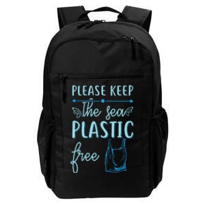 Please Keep The Sea Plastic Free Daily Commute Backpack