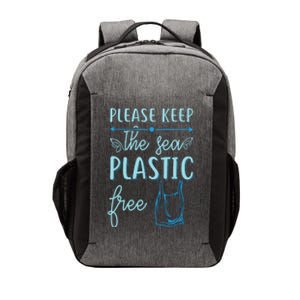 Please Keep The Sea Plastic Free Vector Backpack