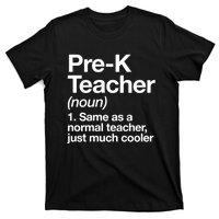 Pre K Teacher Definition Kindergarten Funny Back To School T-Shirt