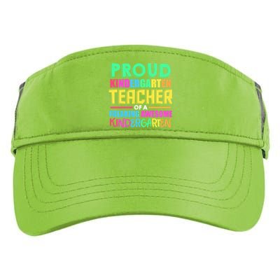 Proud Kindergarten Teacher Kindergarten Cute Gift Adult Drive Performance Visor