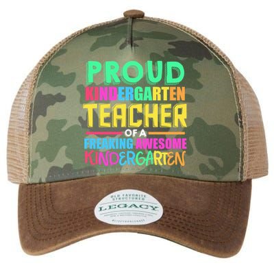 Proud Kindergarten Teacher Kindergarten Cute Gift Legacy Tie Dye Trucker Hat