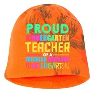 Proud Kindergarten Teacher Kindergarten Cute Gift Kati - Camo Knit Beanie