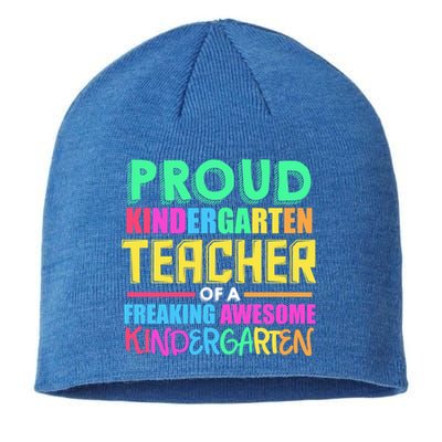 Proud Kindergarten Teacher Kindergarten Cute Gift Sustainable Beanie