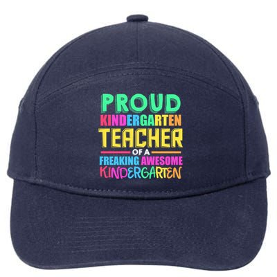 Proud Kindergarten Teacher Kindergarten Cute Gift 7-Panel Snapback Hat