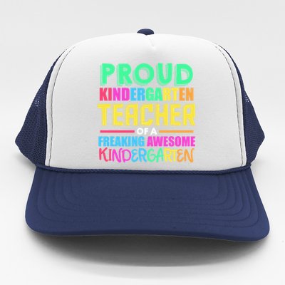 Proud Kindergarten Teacher Kindergarten Cute Gift Trucker Hat