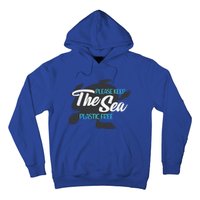 Please Keep The Sea Plastic Free Turtle Cute Gift Hoodie