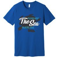 Please Keep The Sea Plastic Free Turtle Cute Gift Premium T-Shirt