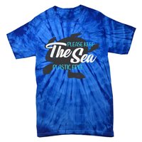 Please Keep The Sea Plastic Free Turtle Cute Gift Tie-Dye T-Shirt