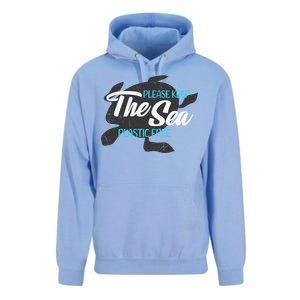 Please Keep The Sea Plastic Free Turtle Cute Gift Unisex Surf Hoodie