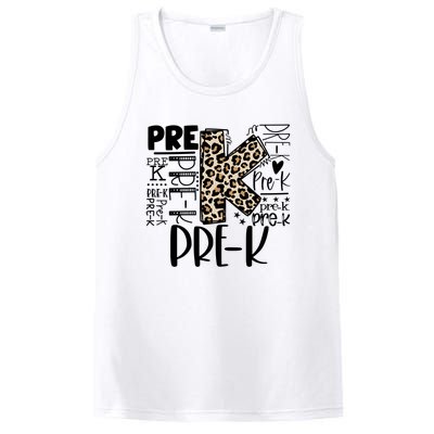 Pre K Typography Team Pre K Teacher Back To School PosiCharge Competitor Tank