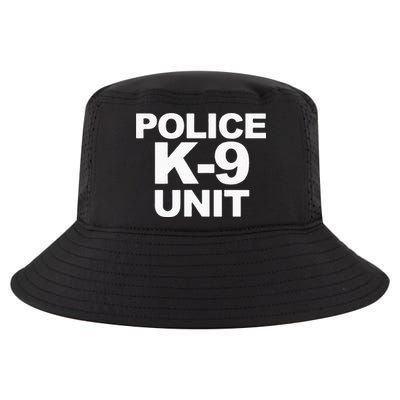 Police K9 Unit Front & Back Print Law Enforcement Police K9 Cool Comfort Performance Bucket Hat