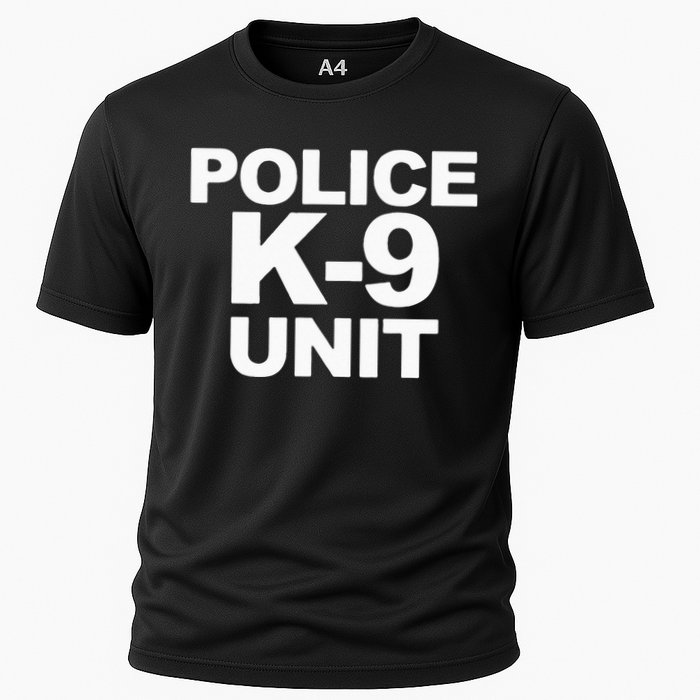 Police K9 Unit Front & Back Print Law Enforcement Police K9 Cooling Performance Crew T-Shirt