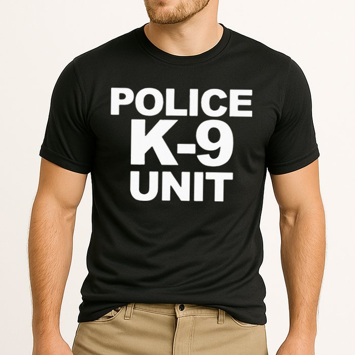 Police K9 Unit Front & Back Print Law Enforcement Police K9 Cooling Performance Crew T-Shirt