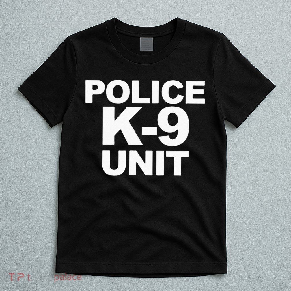 Police K9 Unit Front & Back Print Law Enforcement Police K9 T-Shirt