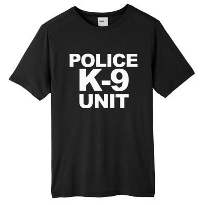 Police K9 Unit Front & Back Print Law Enforcement Police K9 Tall Fusion ChromaSoft Performance T-Shirt