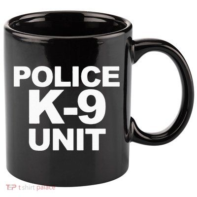 Police K9 Unit Front & Back Print Law Enforcement Police K9 11oz C Handle Ceramic Mug
