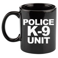 Police K9 Unit Front & Back Print Law Enforcement Police K9 11oz C Handle Ceramic Mug