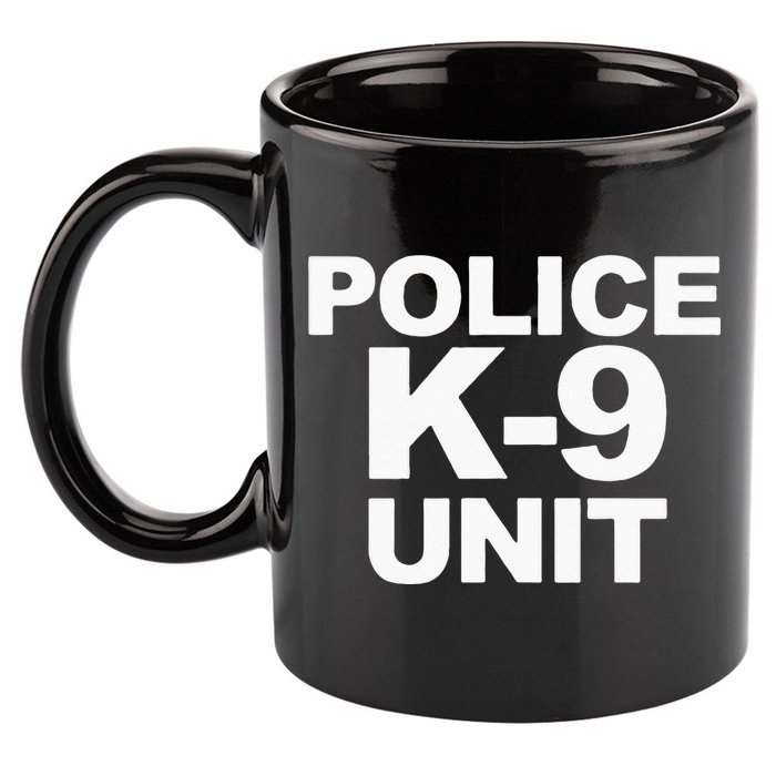 Police K9 Unit Front & Back Print Law Enforcement Police K9 11oz C Handle Ceramic Mug