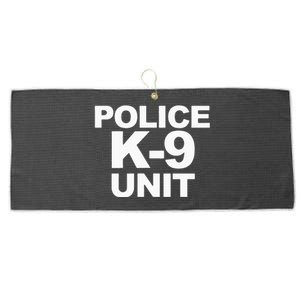 Police K9 Unit Front & Back Print Law Enforcement Police K9 Large Microfiber Waffle Golf Towel