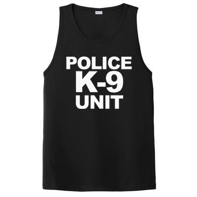 Police K9 Unit Front & Back Print Law Enforcement Police K9 PosiCharge Competitor Tank