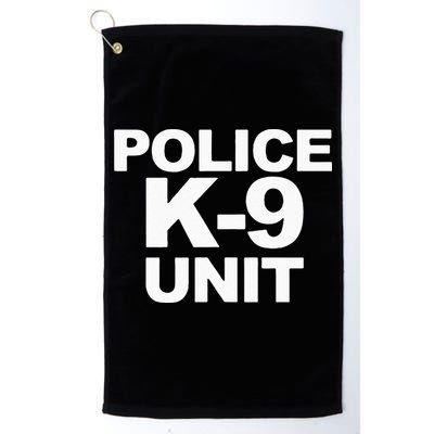 Police K9 Unit Front & Back Print Law Enforcement Police K9 Golf Towel
