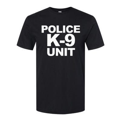 Police K9 Unit Front & Back Print Law Enforcement Police K9 Softstyle CVC T-Shirt