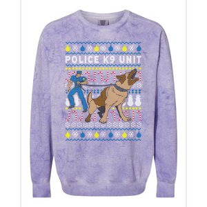 Police K9 Unit Gift For Christmas Colorblast Crewneck Sweatshirt