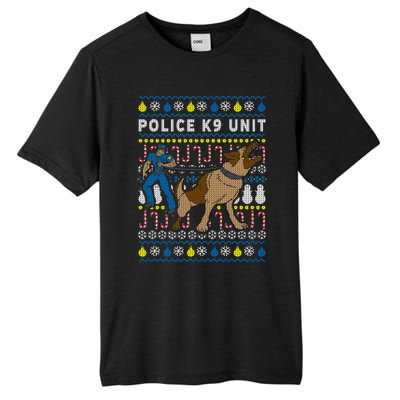 Police K9 Unit Gift For Christmas Tall Fusion ChromaSoft Performance T-Shirt