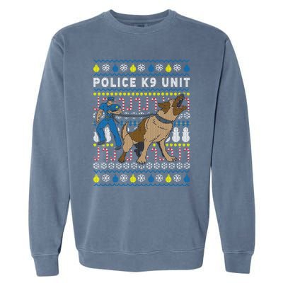 Police K9 Unit Gift For Christmas Garment-Dyed Sweatshirt