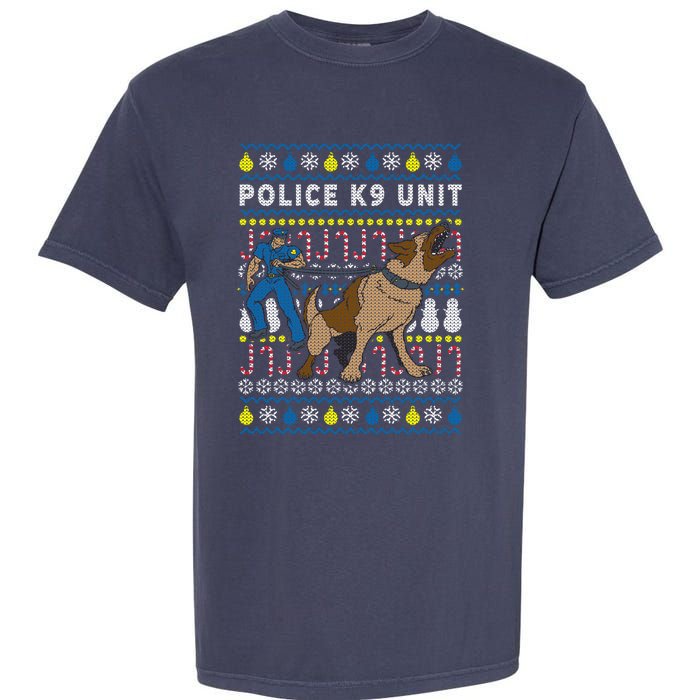 Police K9 Unit Gift For Christmas Garment-Dyed Heavyweight T-Shirt