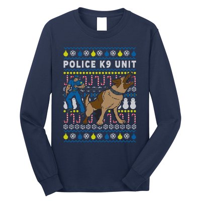 Police K9 Unit Gift For Christmas Long Sleeve Shirt