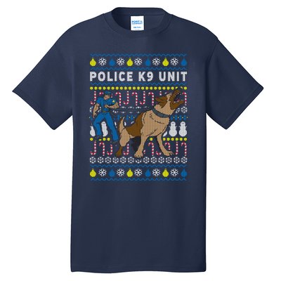 Police K9 Unit Gift For Christmas Tall T-Shirt