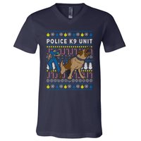 Police K9 Unit Gift For Christmas V-Neck T-Shirt