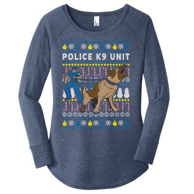 Police K9 Unit Gift For Christmas Women's Perfect Tri Tunic Long Sleeve Shirt