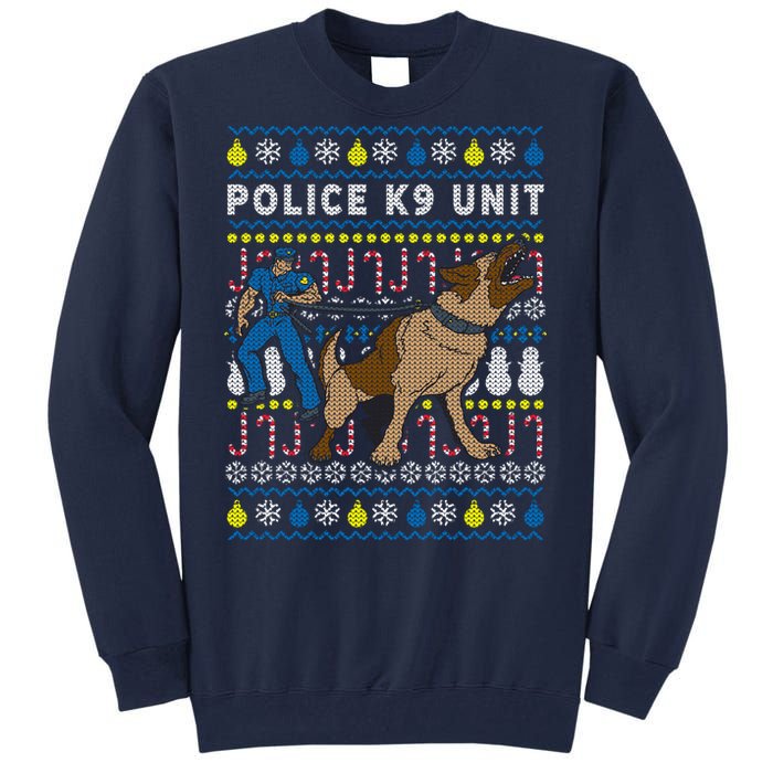 Police K9 Unit Gift For Christmas Tall Sweatshirt