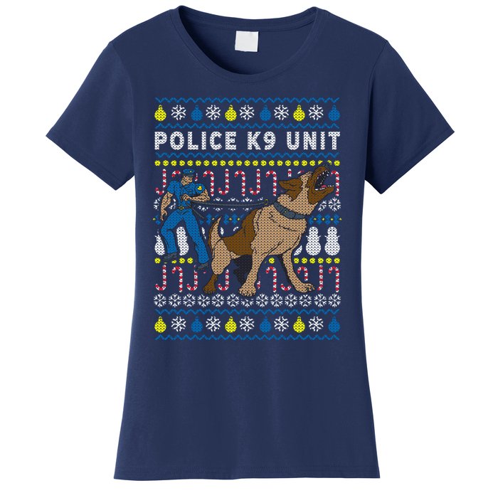 Police K9 Unit Gift For Christmas Women's T-Shirt