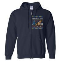 Police K9 Unit Gift For Christmas Full Zip Hoodie