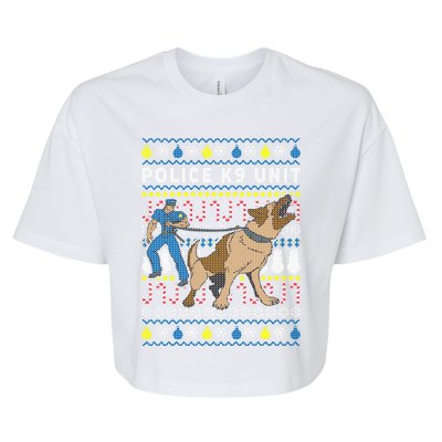 Police K9 Unit Gift For Christmas Bella+Canvas Jersey Crop Tee