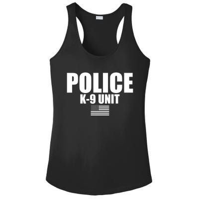 Police Kgift9 Unit Uniform Funny Gift Ladies PosiCharge Competitor Racerback Tank