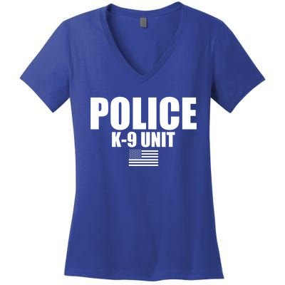 Police Kgift9 Unit Uniform Funny Gift Women's V-Neck T-Shirt