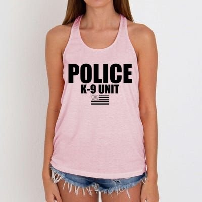 Police Kgift9 Unit Uniform Funny Gift Women's Knotted Racerback Tank