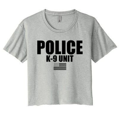 Police Kgift9 Unit Uniform Funny Gift Women's Crop Top Tee