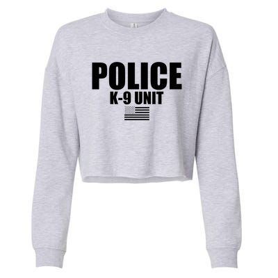 Police Kgift9 Unit Uniform Funny Gift Cropped Pullover Crew