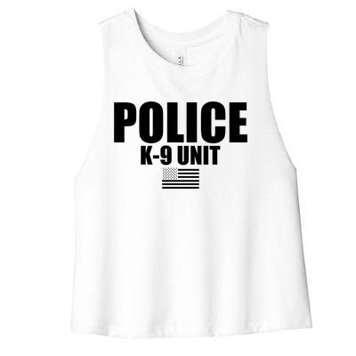 Police Kgift9 Unit Uniform Funny Gift Women's Racerback Cropped Tank